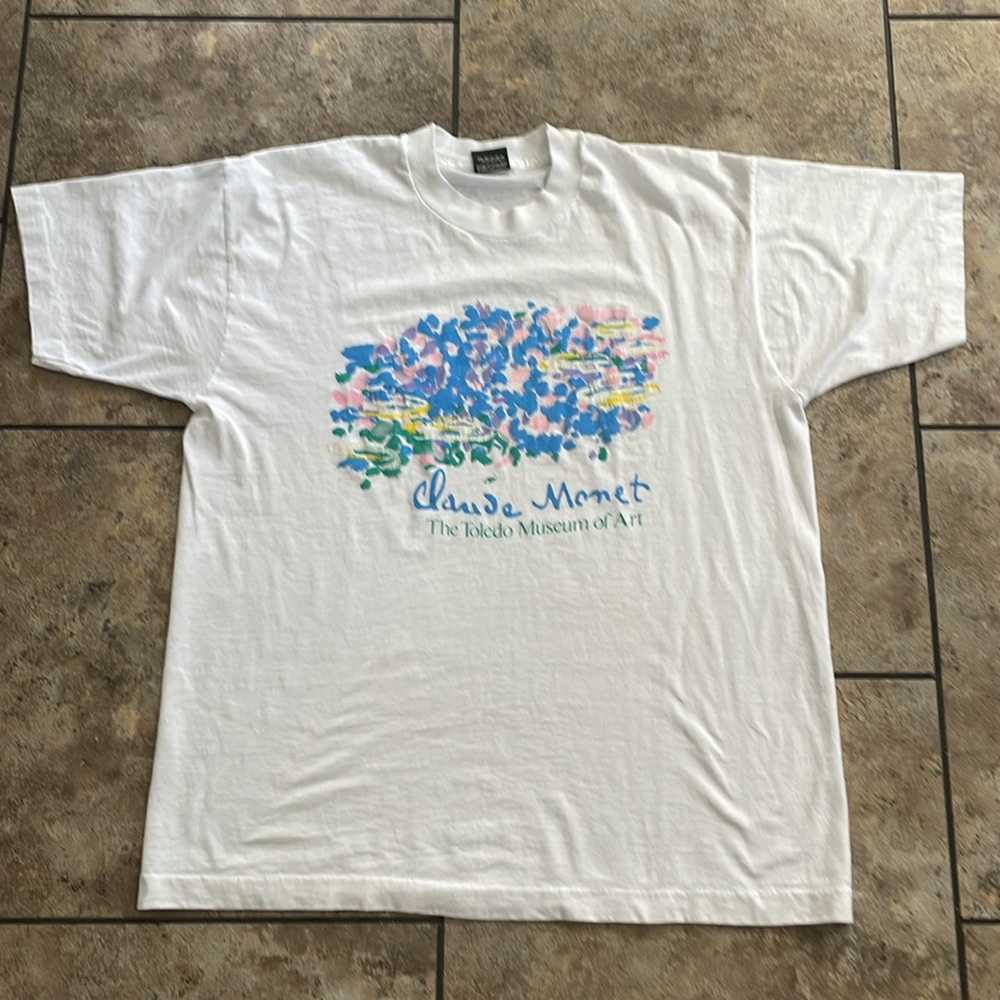 Vintage Art  Print T-Shirt Claude Monet at the Toledo Museum of Art